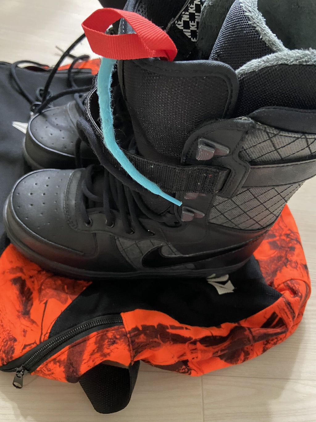 39 Nike Zoom Force All Black Ski snowboard Boots