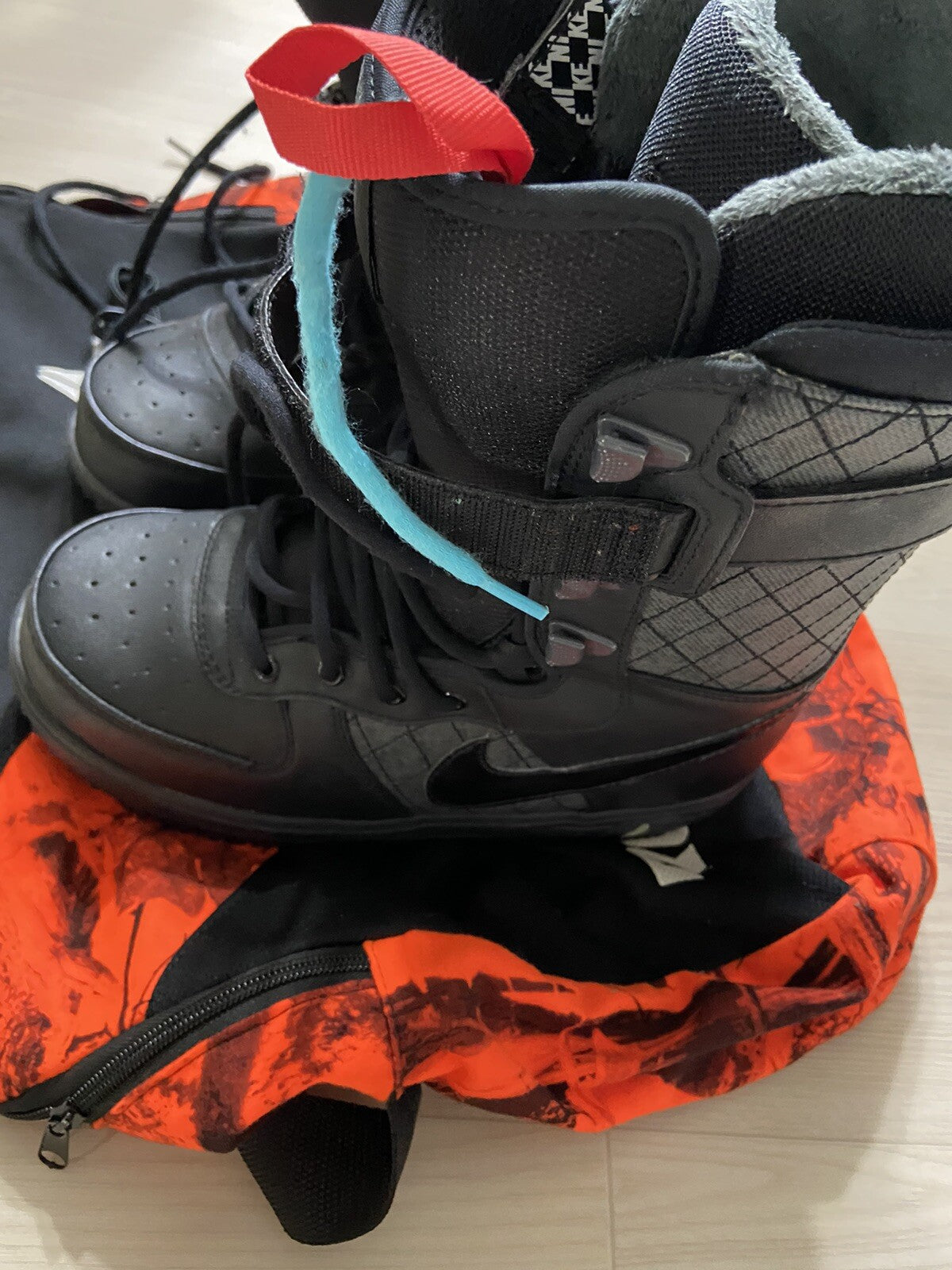 39 Nike Zoom Force All Black Ski snowboard Boots