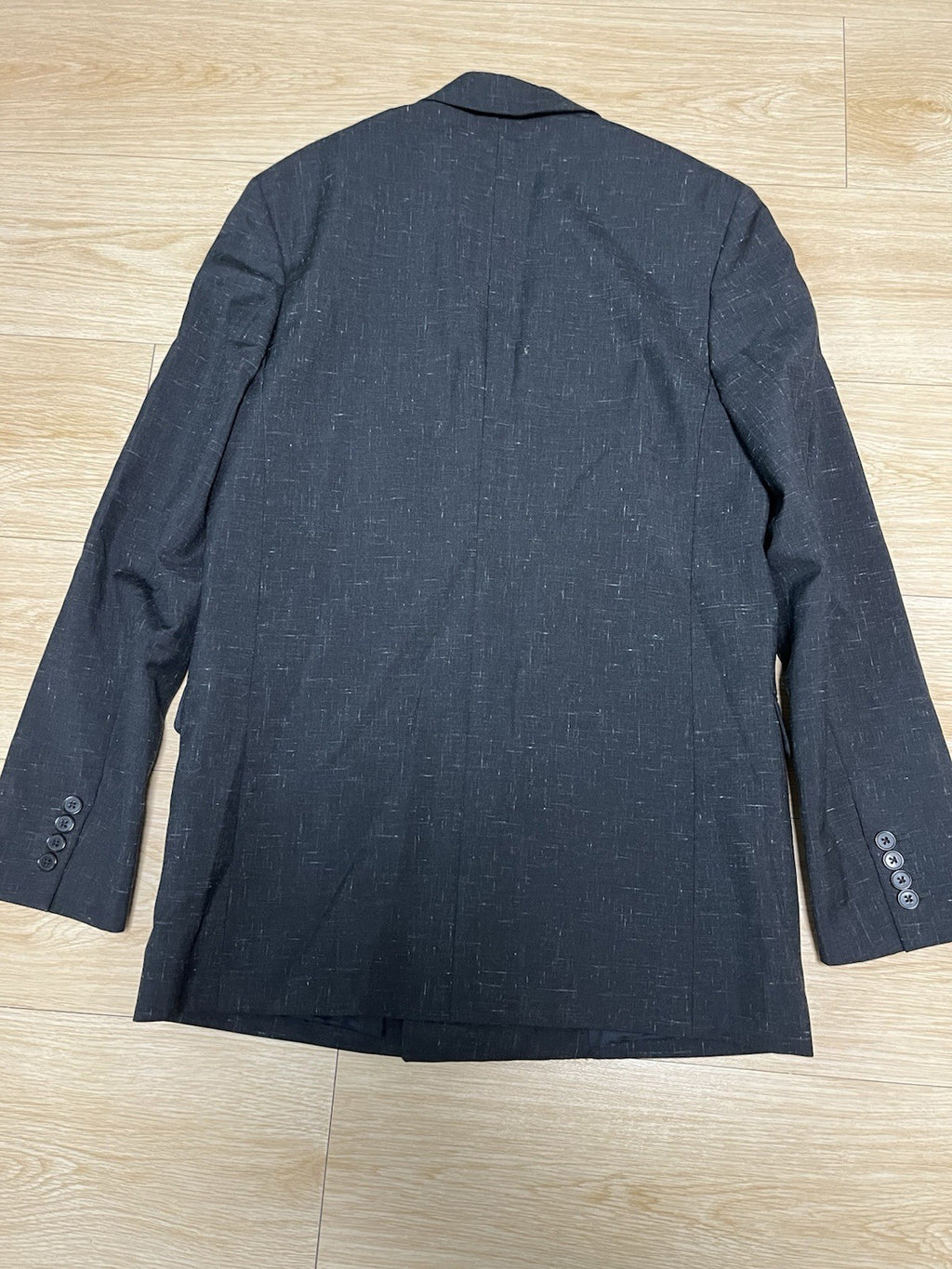 46 Saint Laurent SS14 look3 assymmetric peaked lapel blazer suit jacket