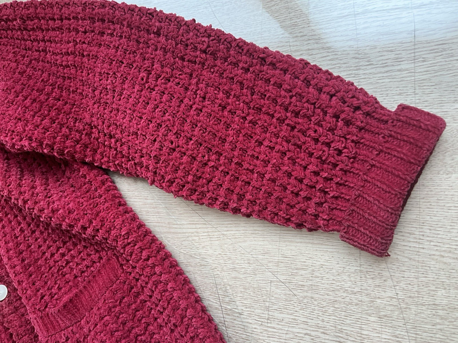 M Yohji yamamoto oversized heavy weight knit cardigan
