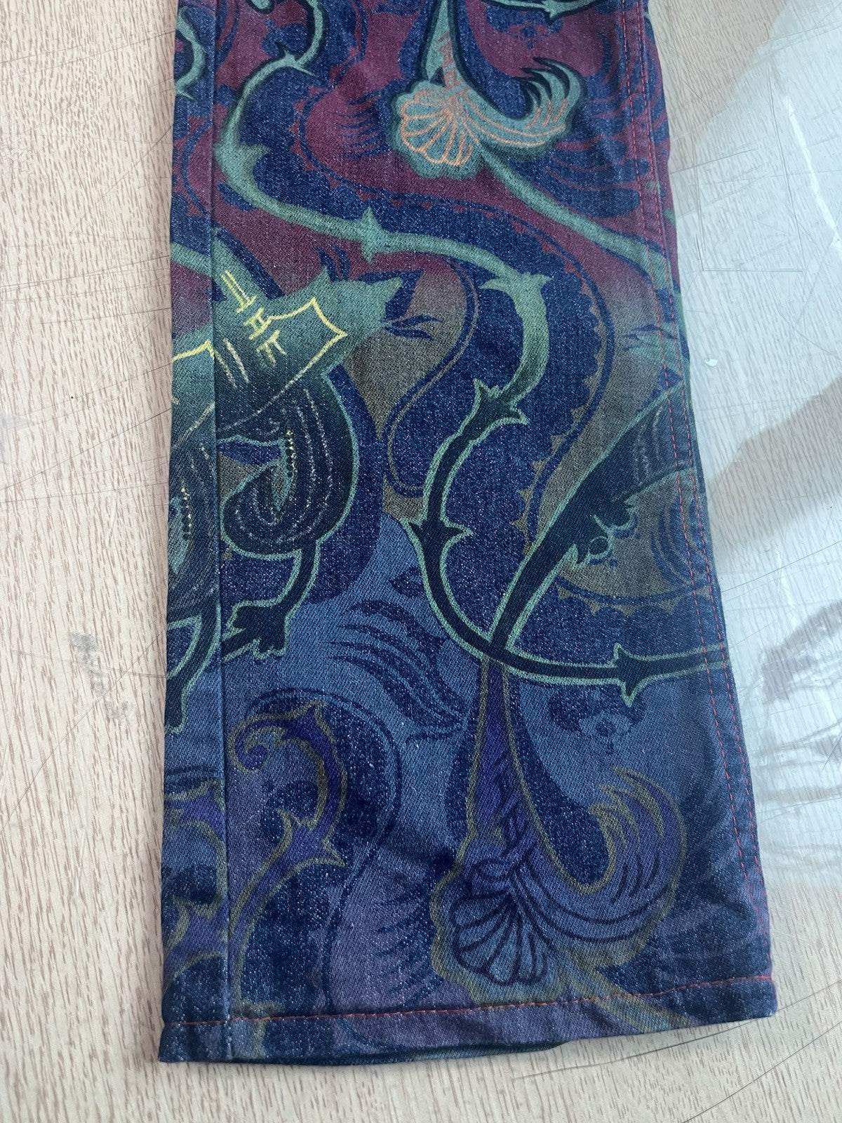 26 Vivienne Westwood Vintage 90s paisley Denim Pants Jeans