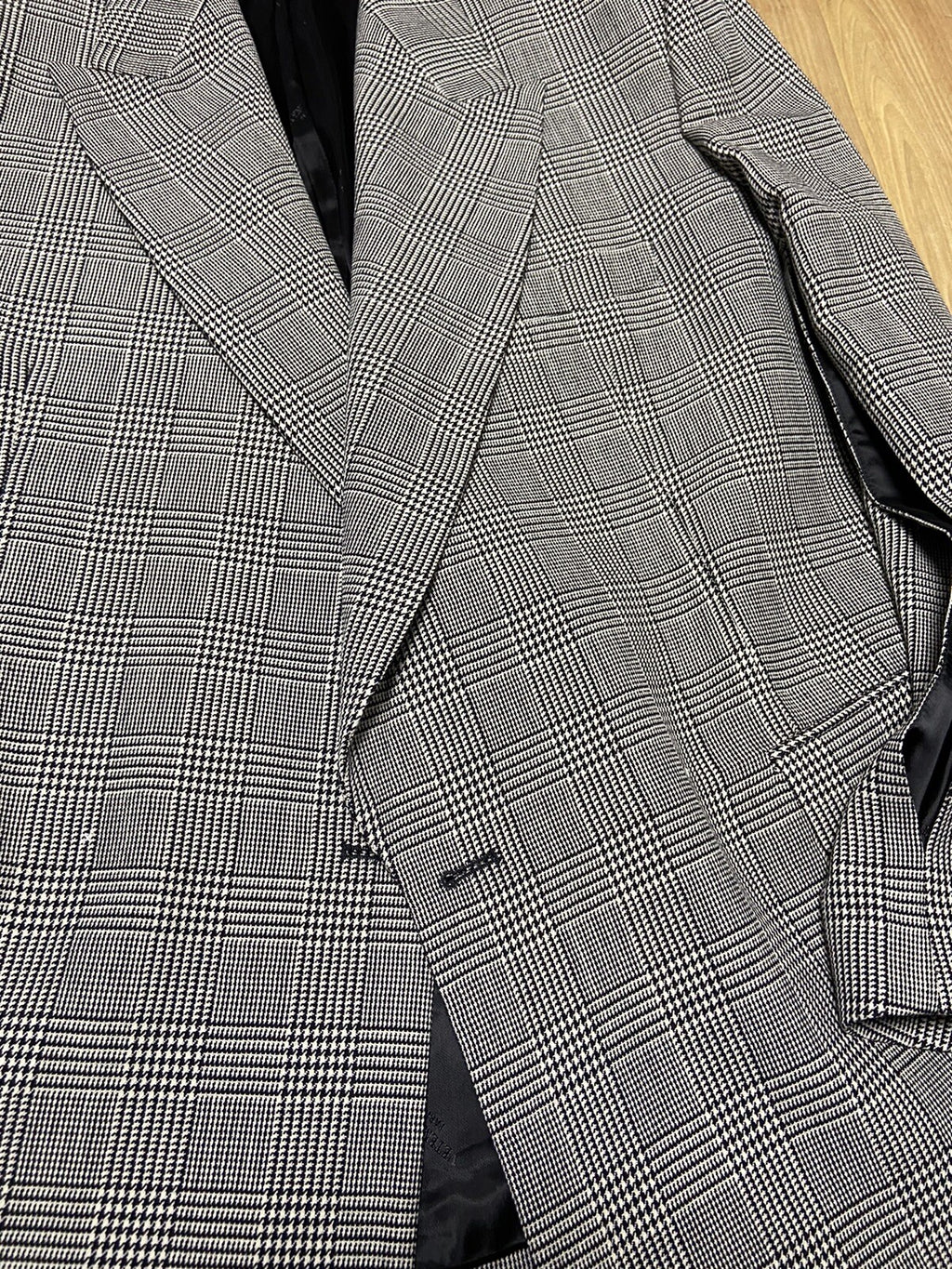 XS Vetements Houndstooth Oversized arm-cutten blazer jacket