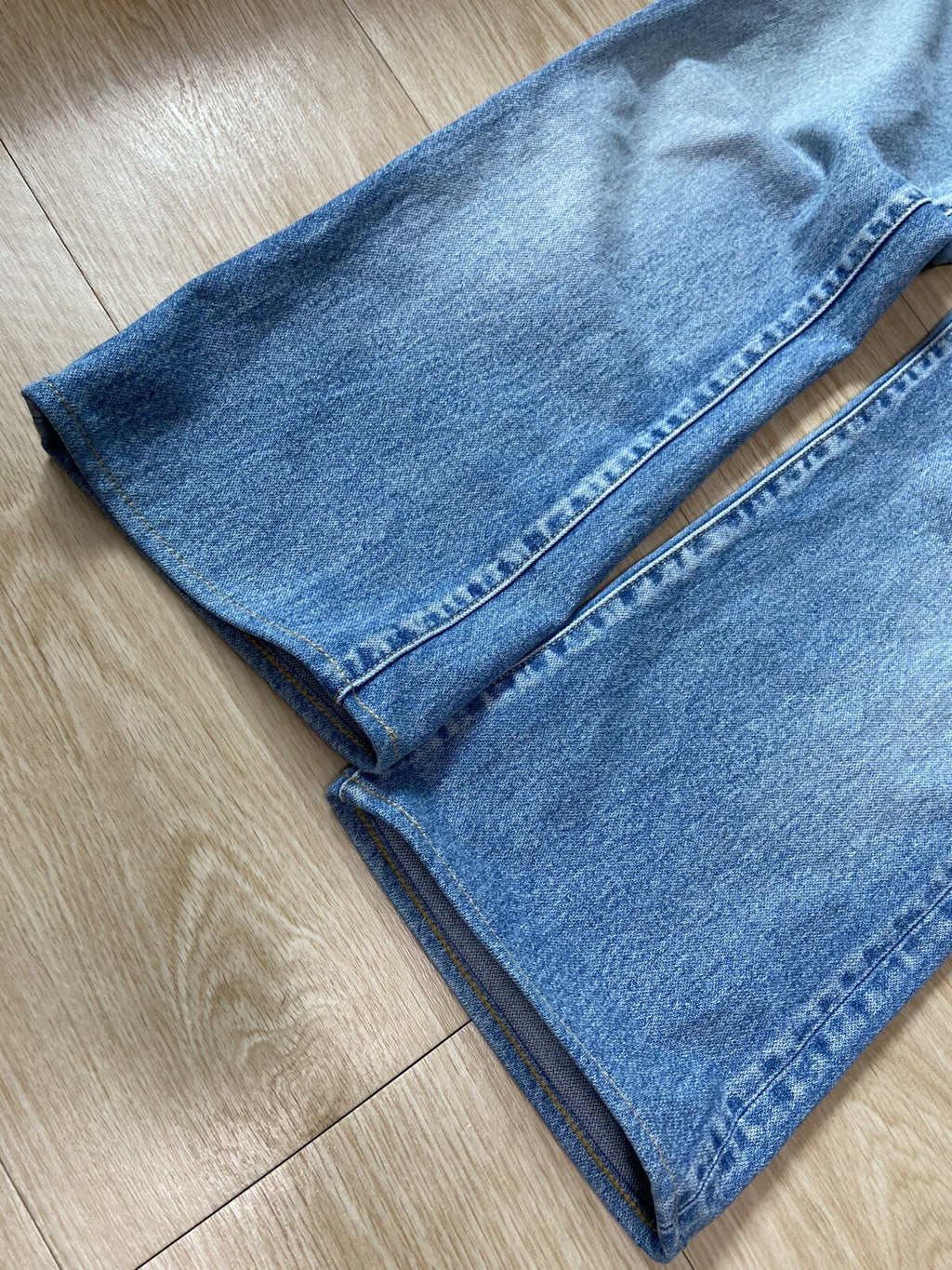29 Celine SS20 Peer wash Bootcut flare jeans denim pants
