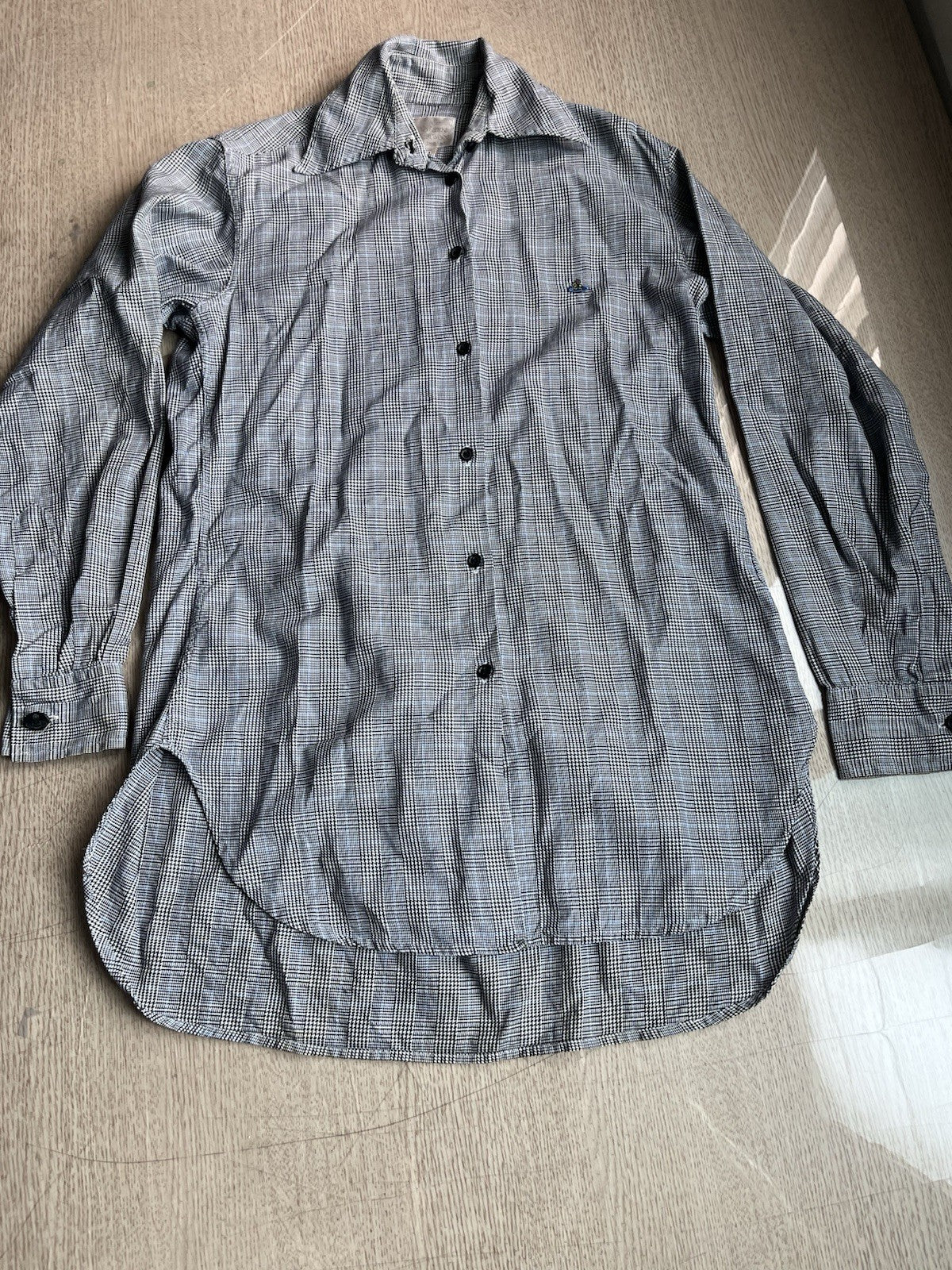 8 Vivienne westwood vintage Gold Label houndstooth button up shirt