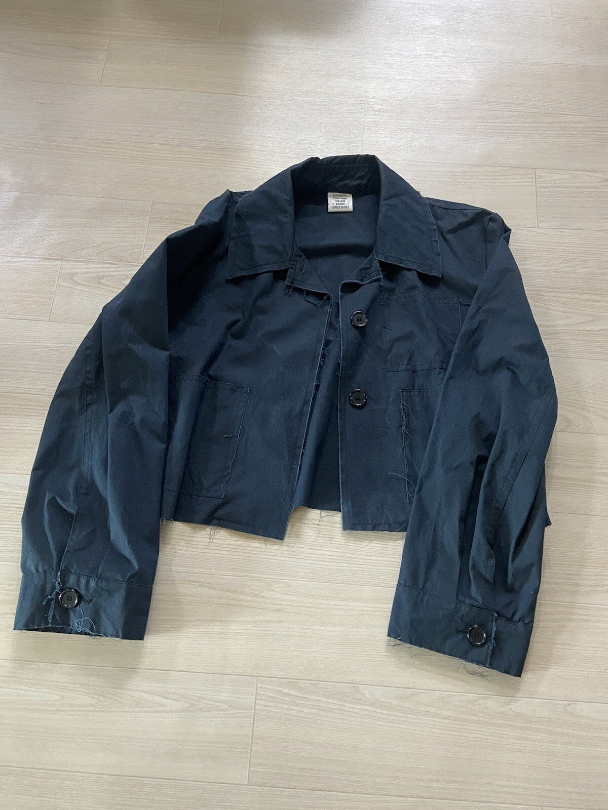 M Vetements AW14 OG Cropped in progress cargo jacket