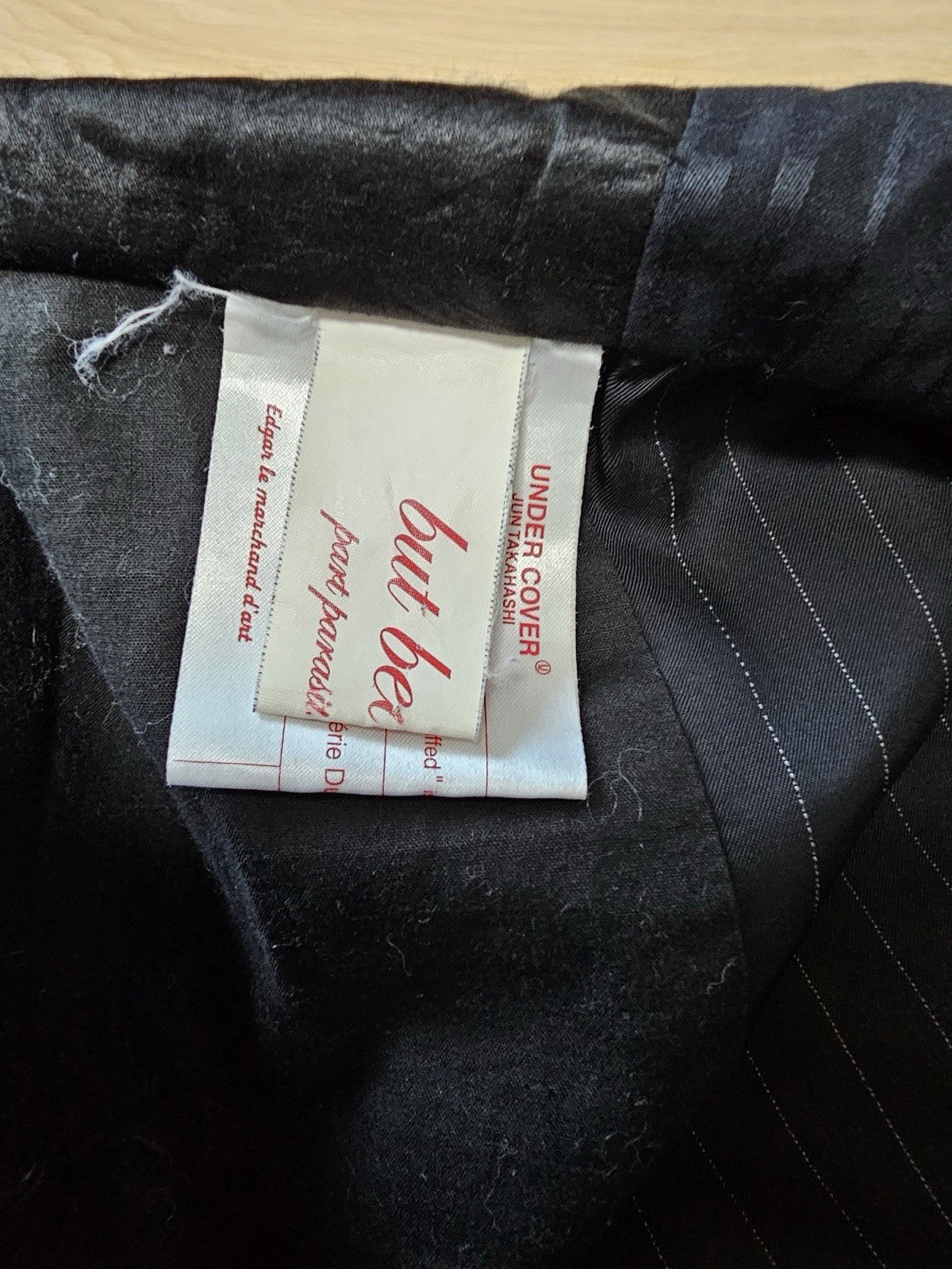 M Undercover AW04 But Beautiful Six-button assymetric blazer jacket