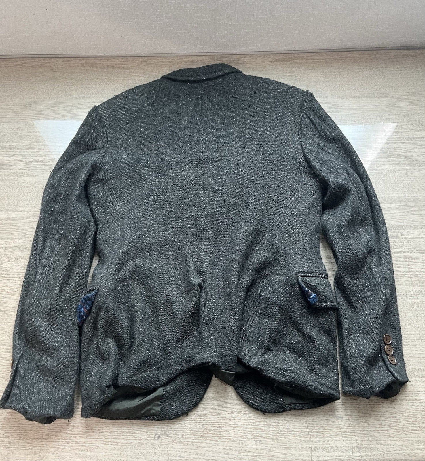 4 Yohji yamamoto wool silk military blazer jacket