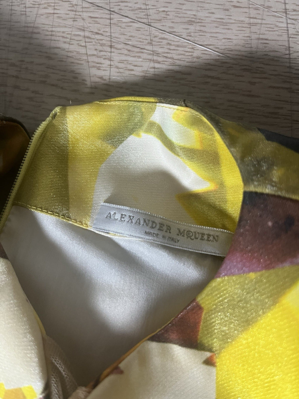 42 Alexander Mcqueen Ss09 Natural Distinction kaleidoscope Printing Silk Dress