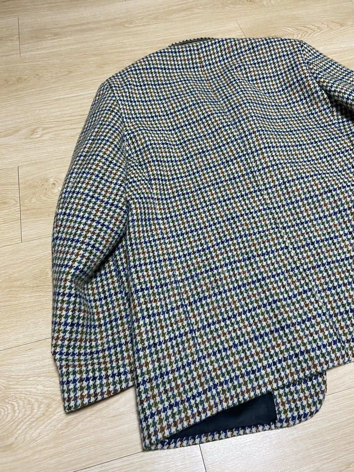 46 Raf Simons multi color houndtooth blazer jacket