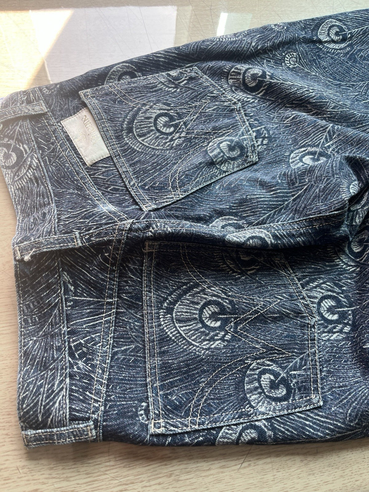 28 Vivienne Westwood Vintage 90s peacock Denim Pants Jeans