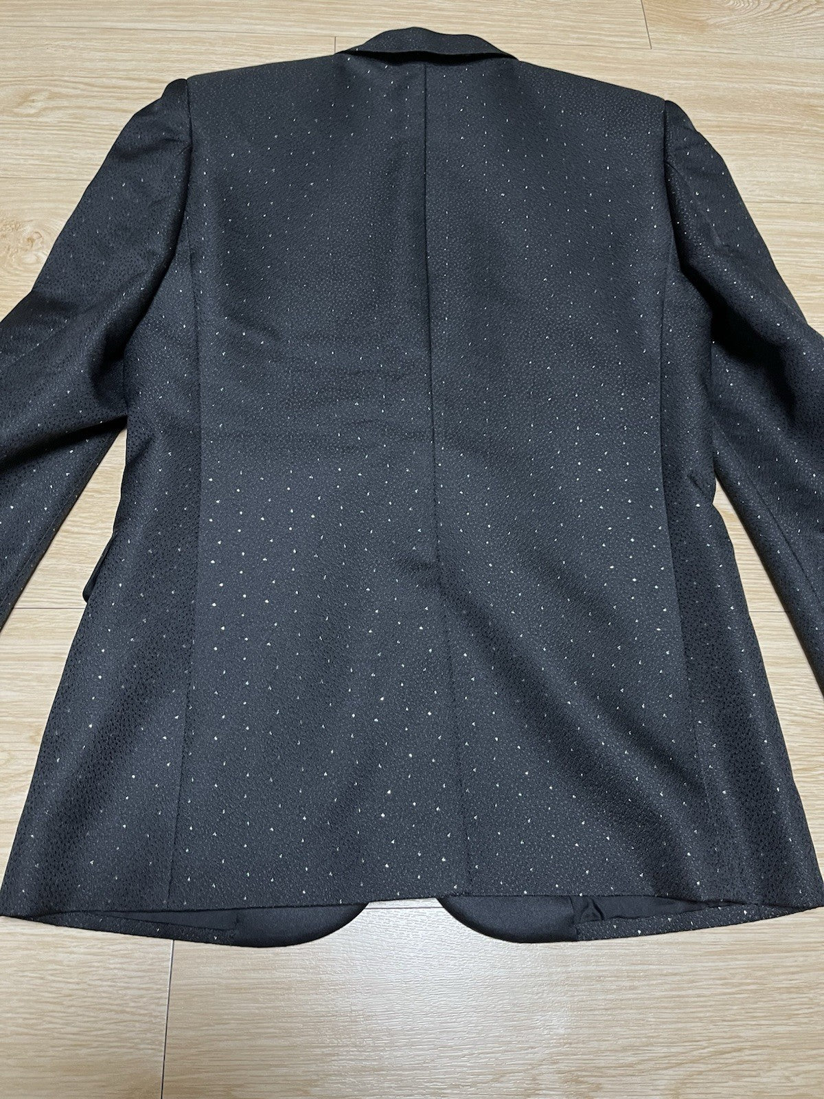 44 Saint laurent glitter Le smoking peaked lapel blazer suit jacket