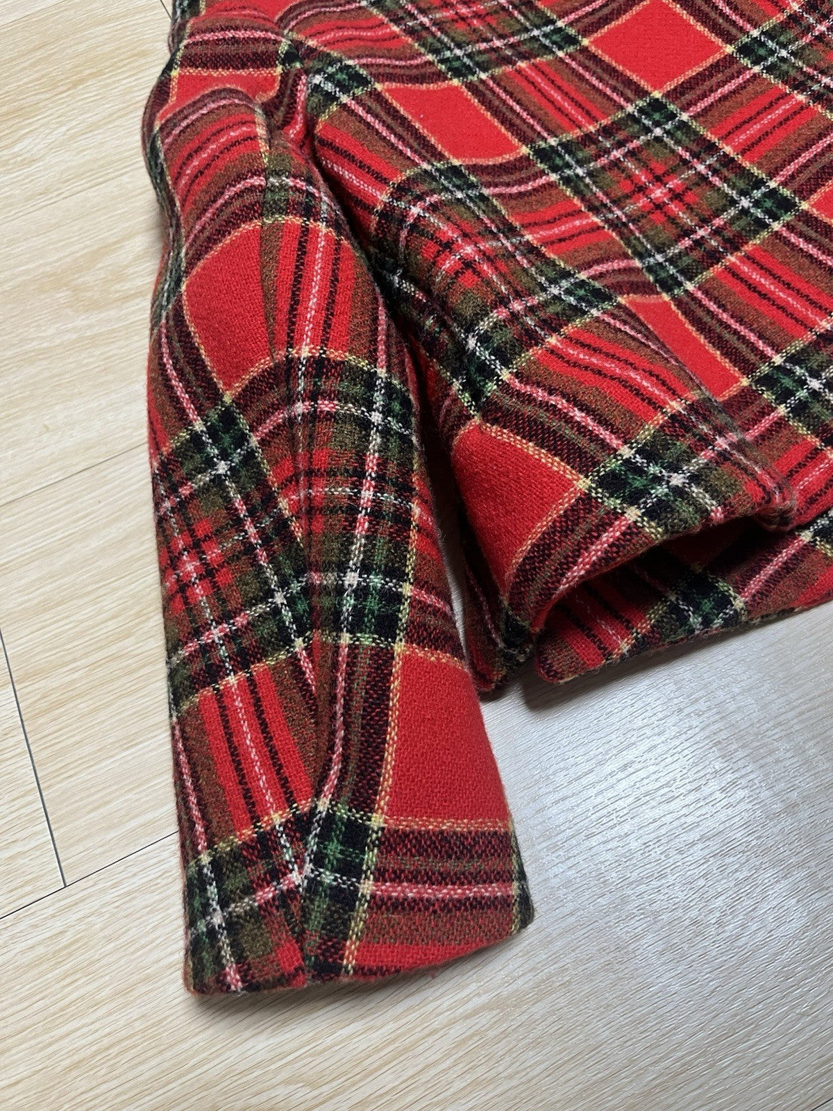 38 Vivienne westwood milan vintage 90s 80s red Tartan wool jacket