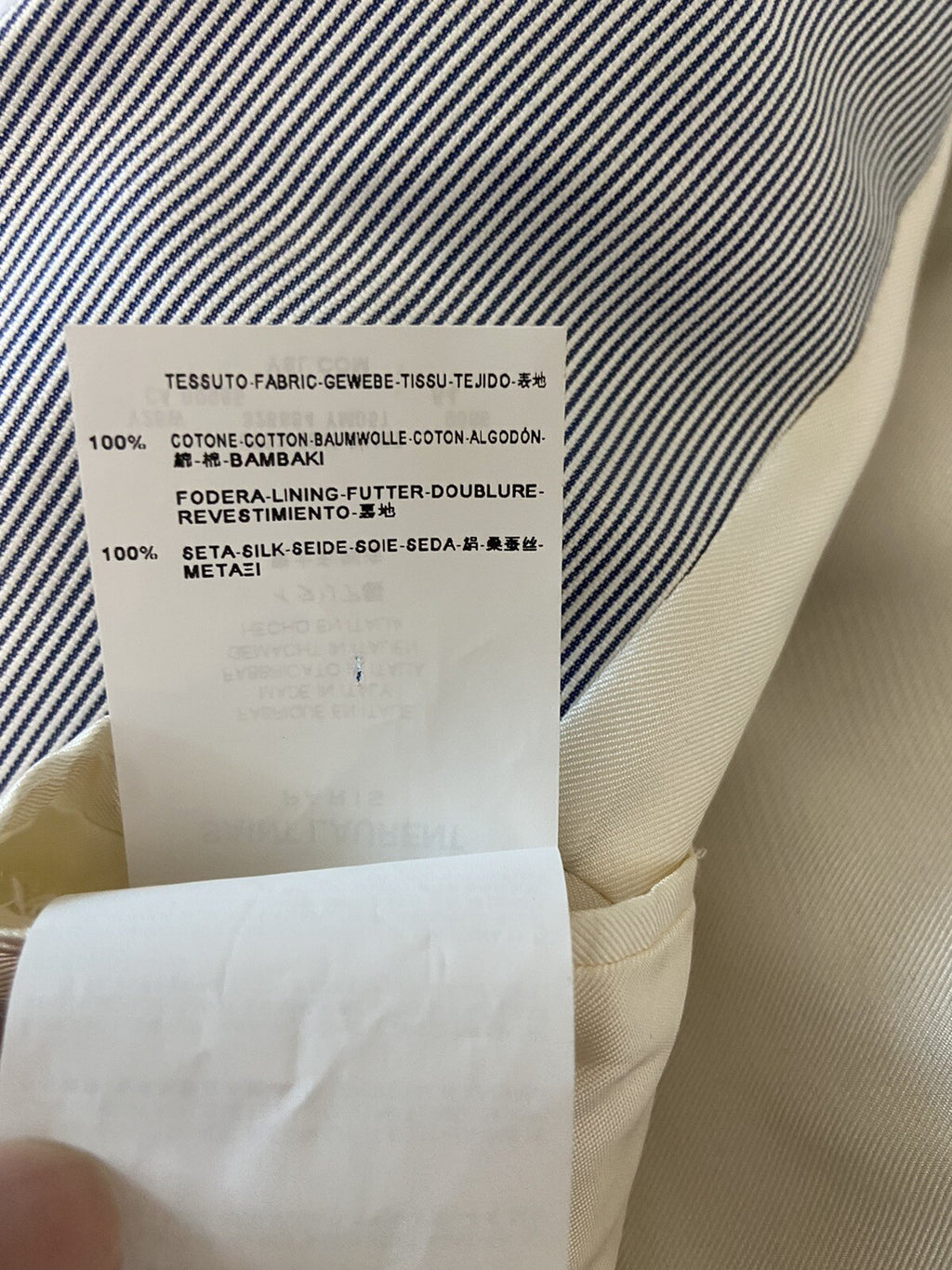 54 Saint Laurent fw13 ss14 Cotton striped blazer suit