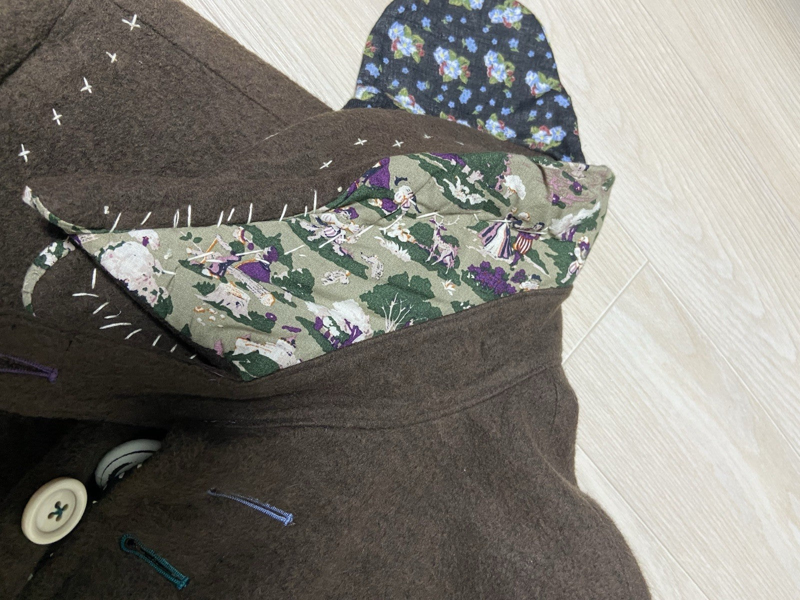 M Undercover aw04 BUT BEAUTIFUL Finale hand sewn coat