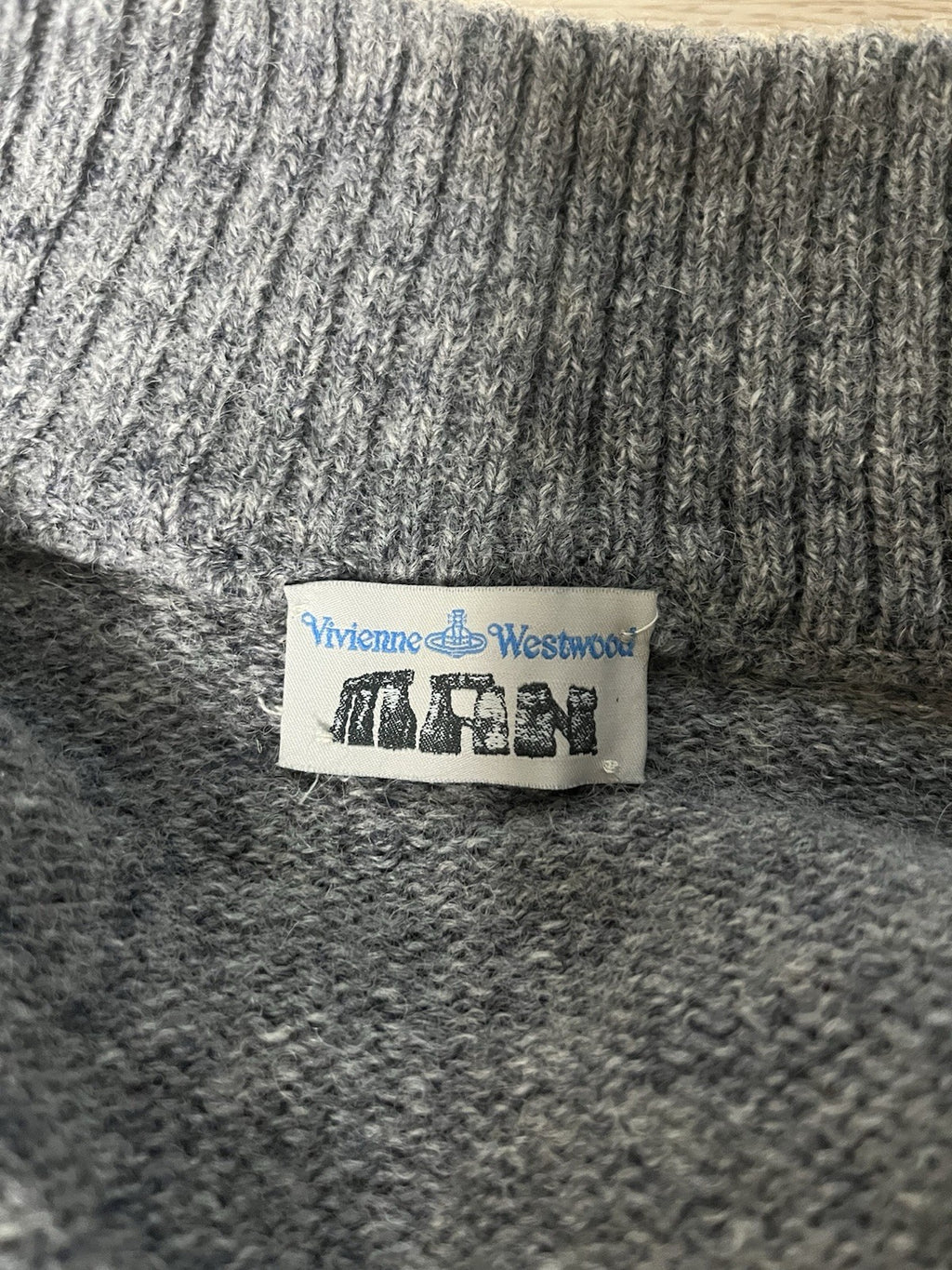 M vivienne westwood man orb logo knit zip up jacket