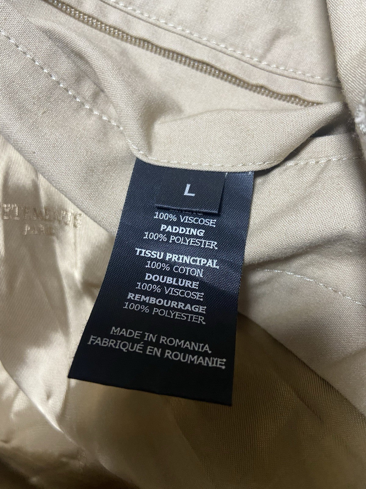 L Vetements incognito Oversized trench coat jacket