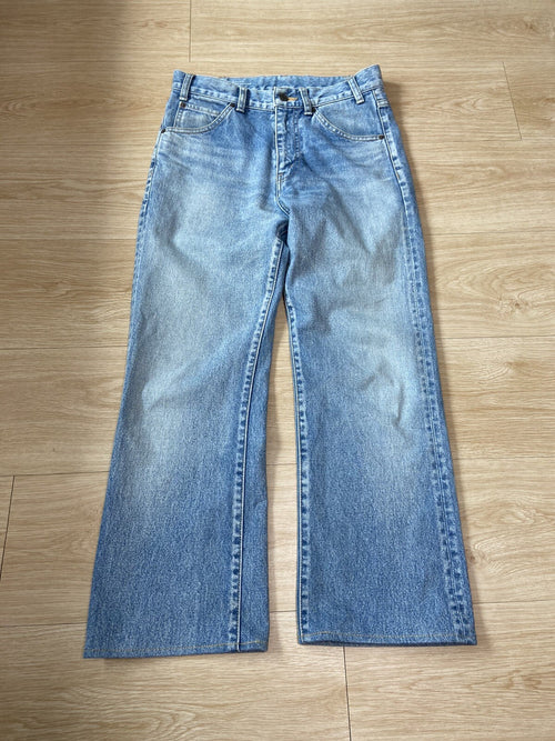 29 Celine SS20 Peer wash Bootcut flare jeans denim pants