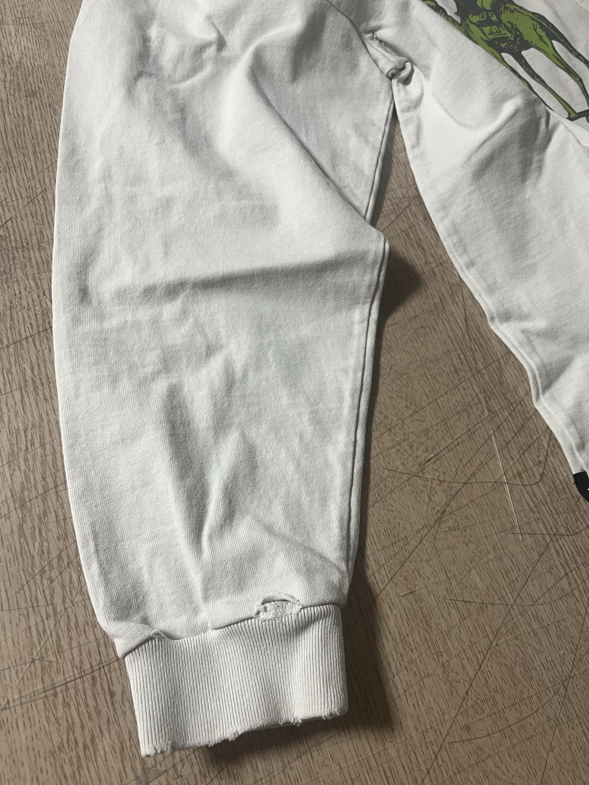 S vetements SILK ROAD distressed oversized long sleeve shirt