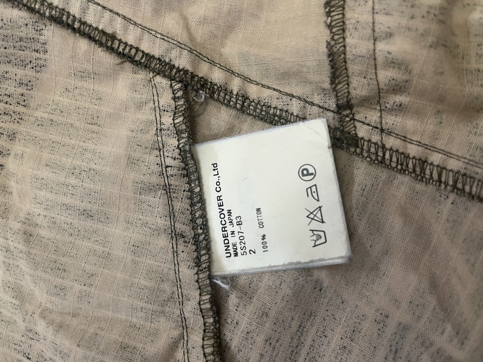 2 Undercover reconstructed M-65 tiger camo military jacket