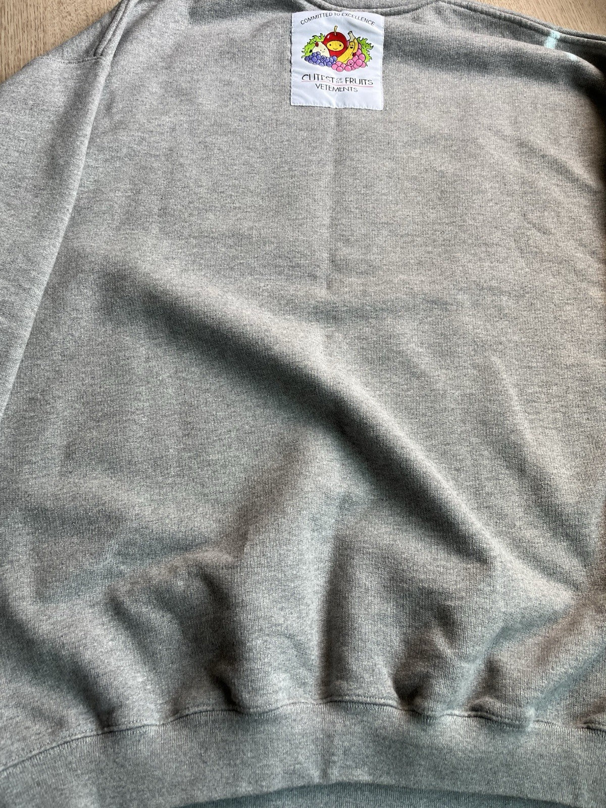 XS Vetements cutiest of the fruits oversized sweatshirts