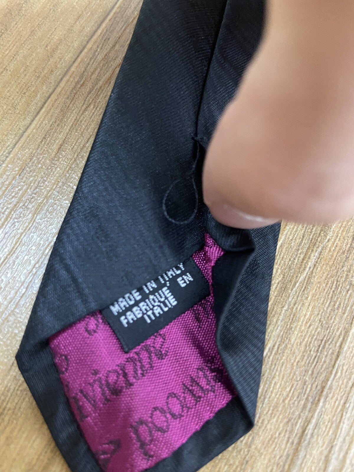 Os Vivienne westwood man black orb silk tie