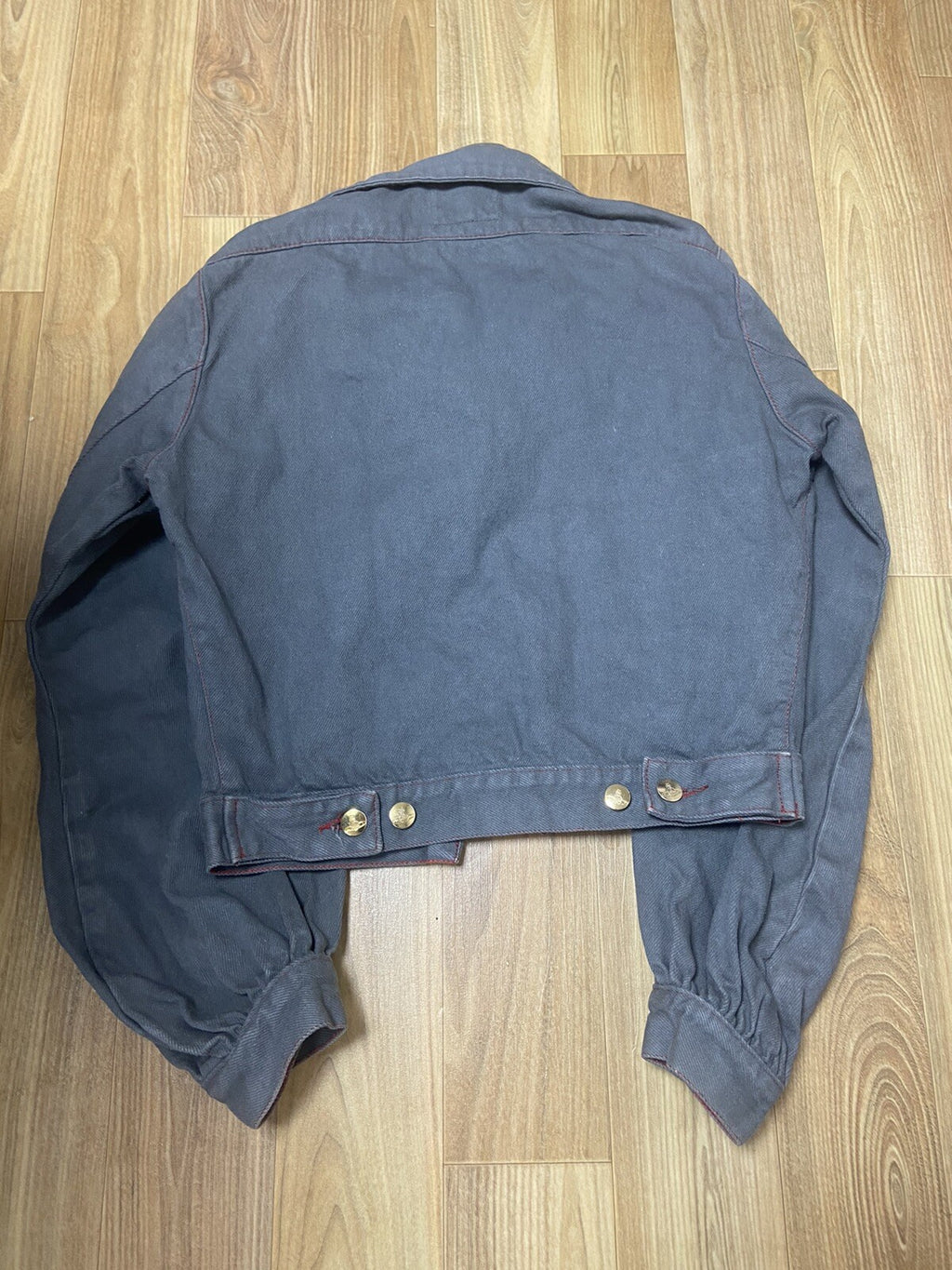 40 Vivienne westwood 90s Cropped big collar denim jacket