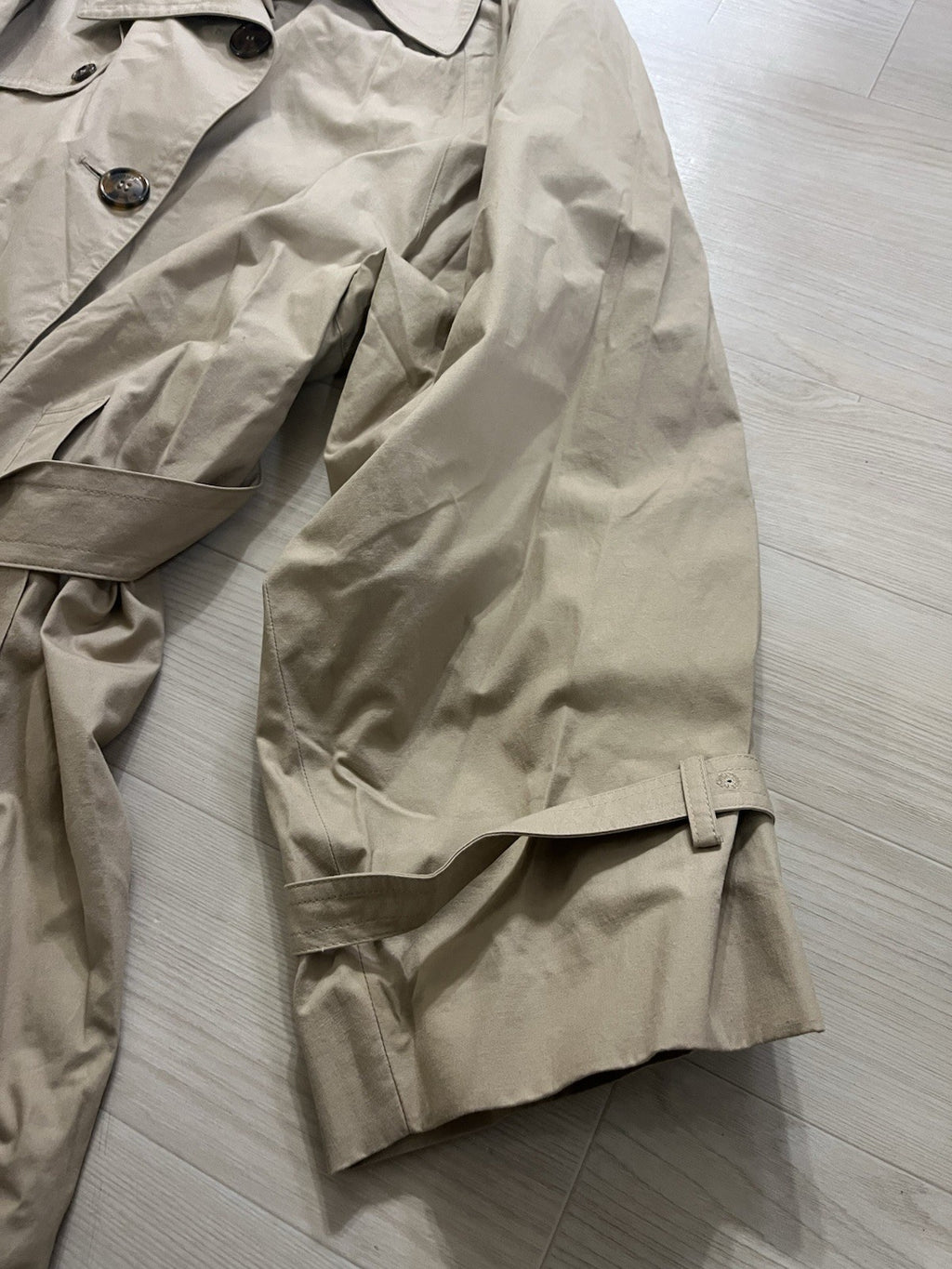 S Vetements back logo Arm Tape logo oversized trench coat Jacket