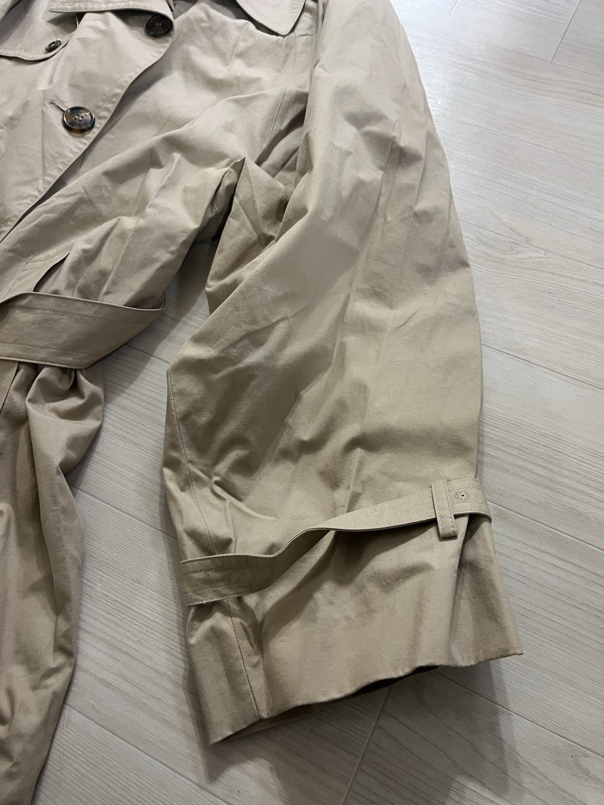 S Vetements back logo Arm Tape logo oversized trench coat Jacket