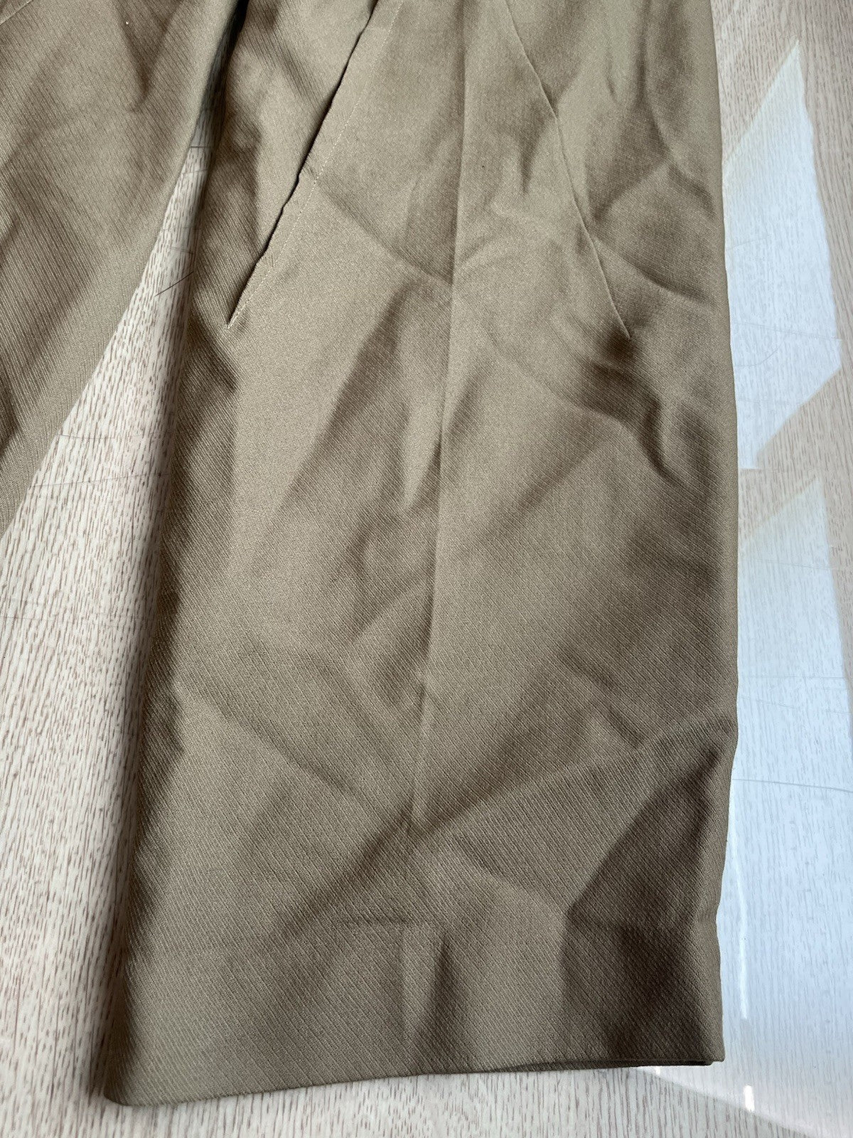 2 Undercover multi darts assymetric wool slacks pants