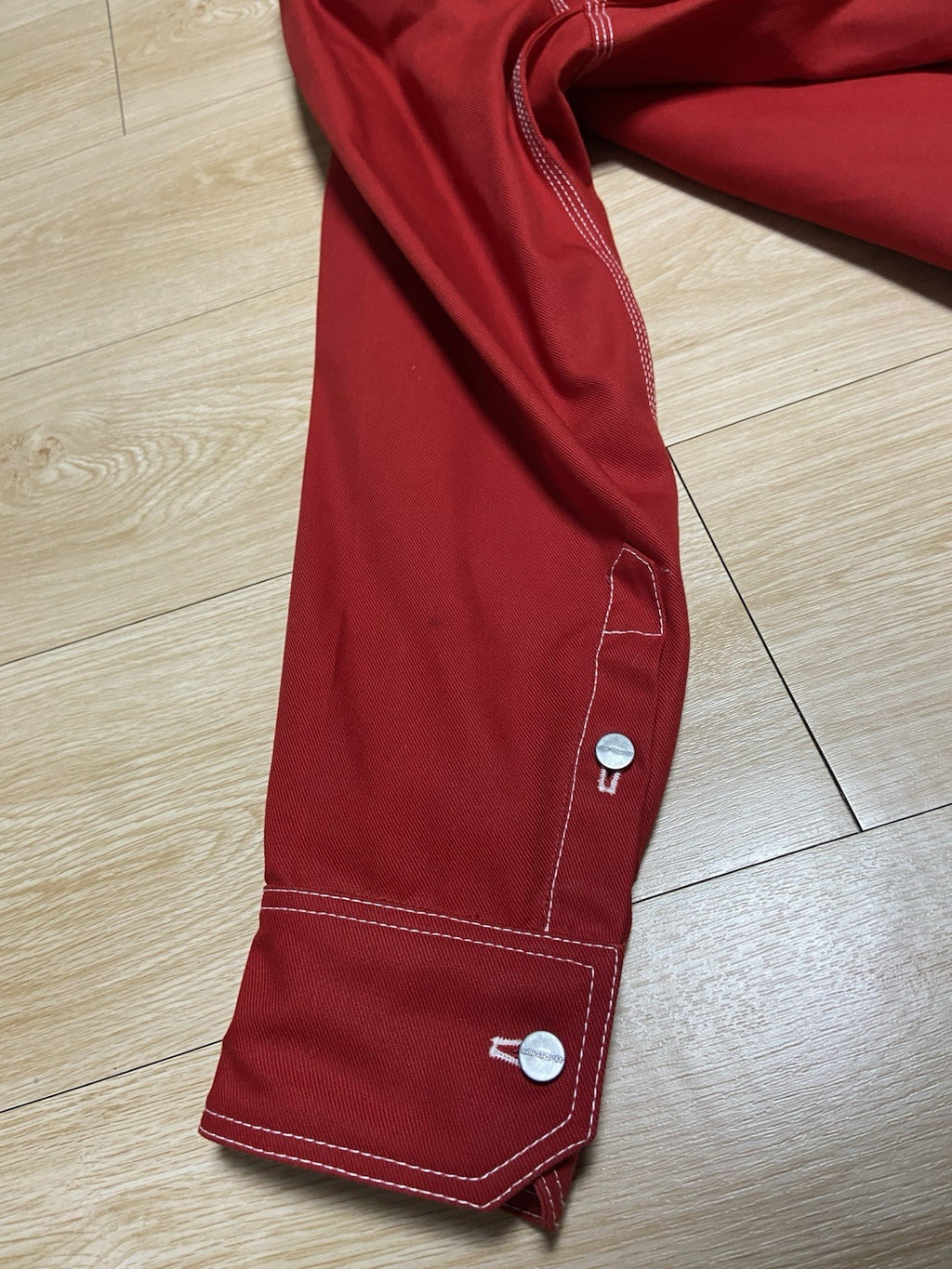 XS Vetements Carhartt oversized work jacket red