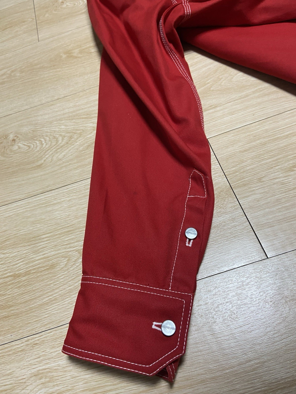 XS Vetements Carhartt oversized work jacket red