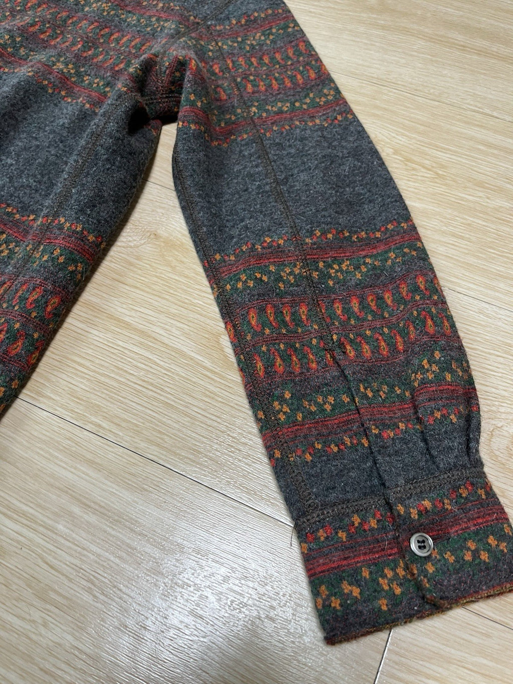 S Junya watatanabe man fringe wool knit jacket