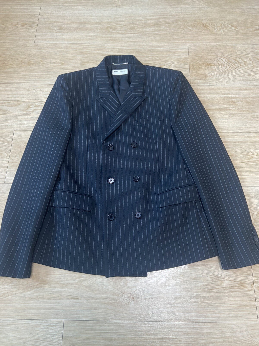 48 Saint Laurent FW19 Pin striped blazer suit jacket