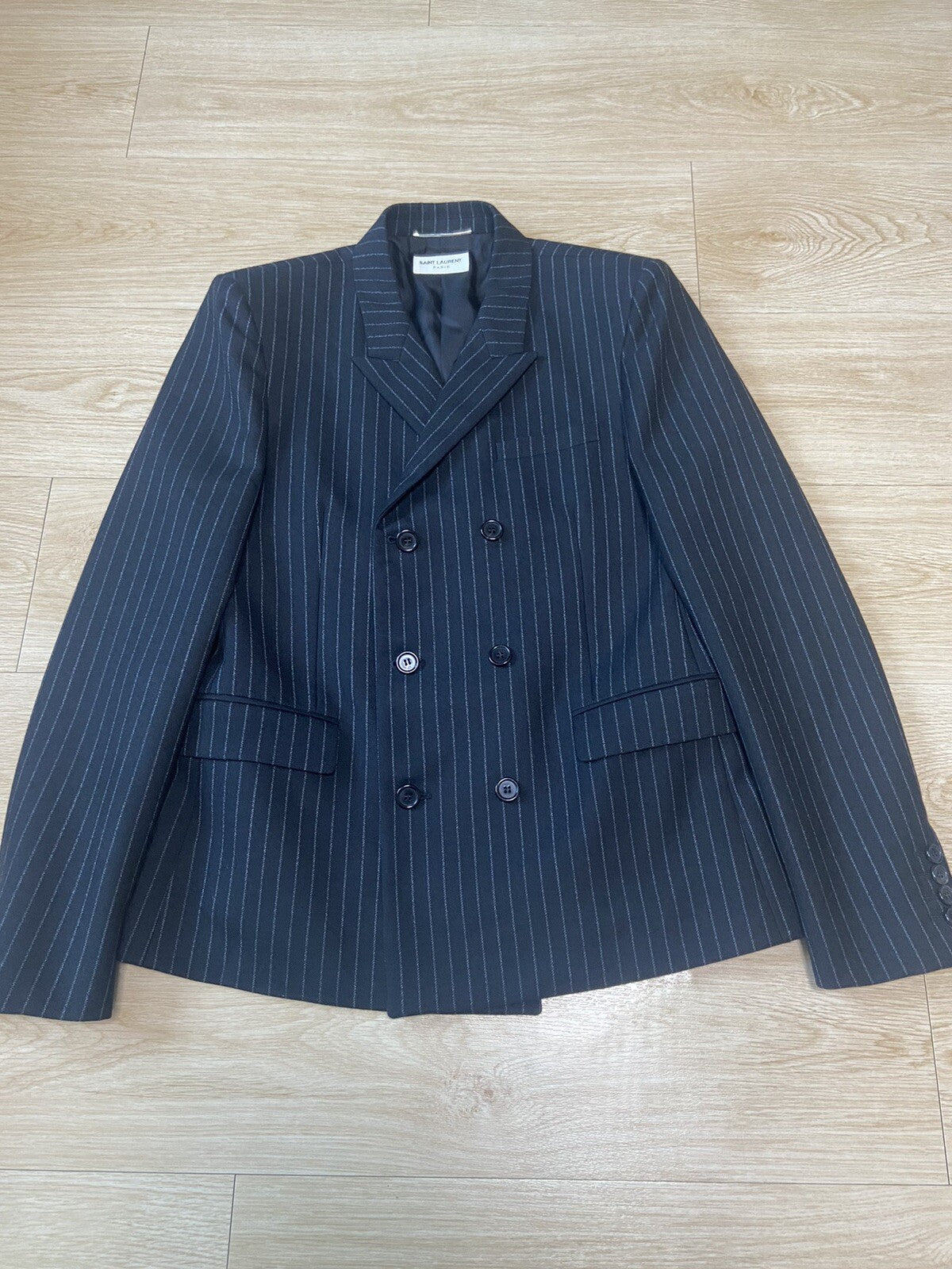 48 Saint Laurent FW19 Pin striped blazer suit jacket