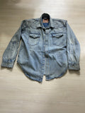 M Vetements Levis Oversized two Pocket denim shirt jacket