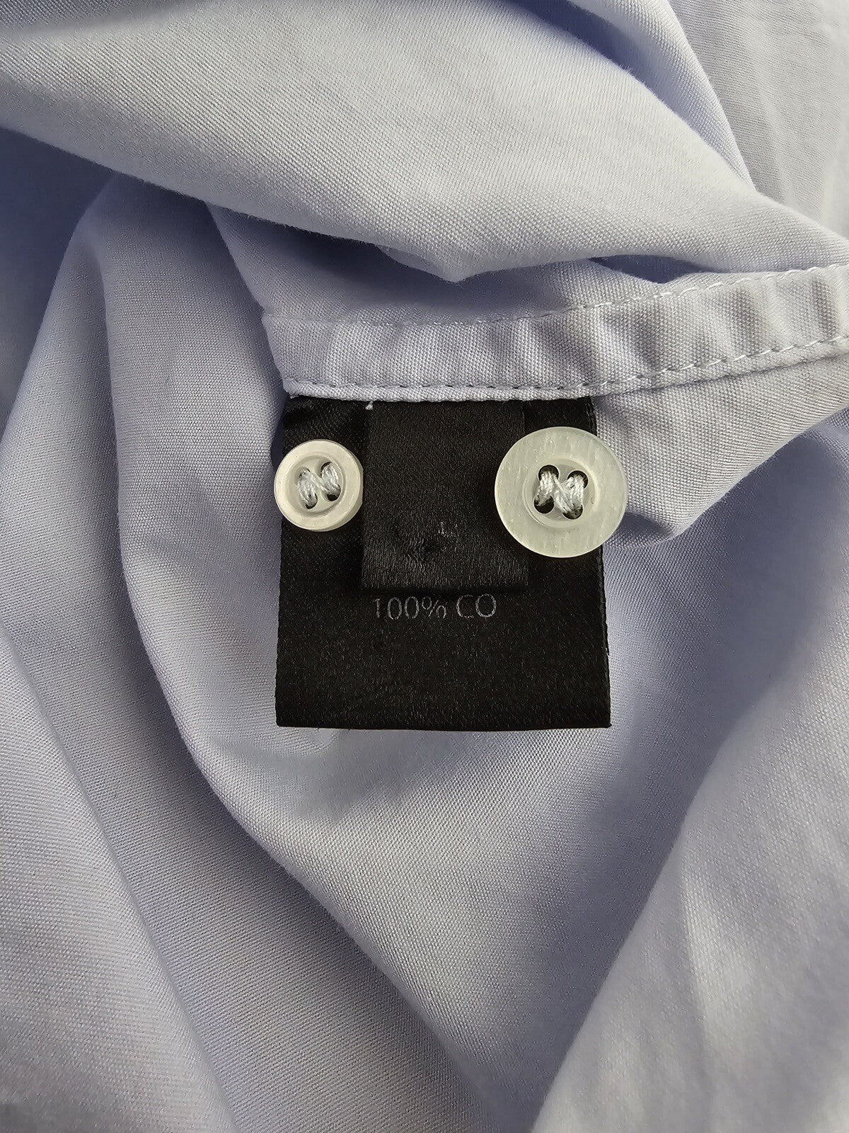 S Vetements AW15 oversized button up shirt skyblue