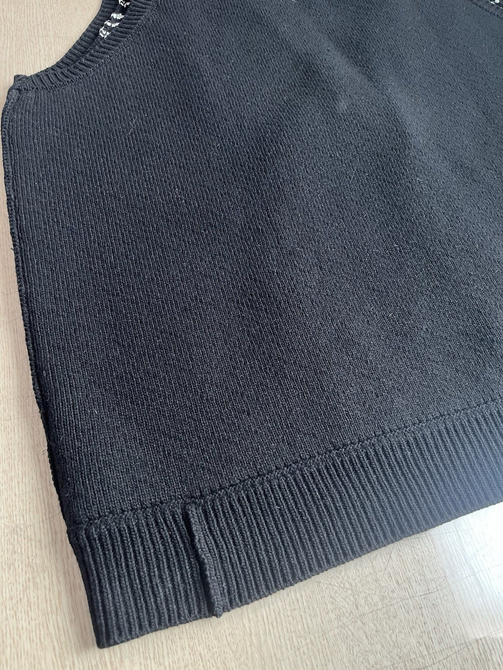 OS Raf simons oversized Heavy Weight knit sleeveless cardigan jacket