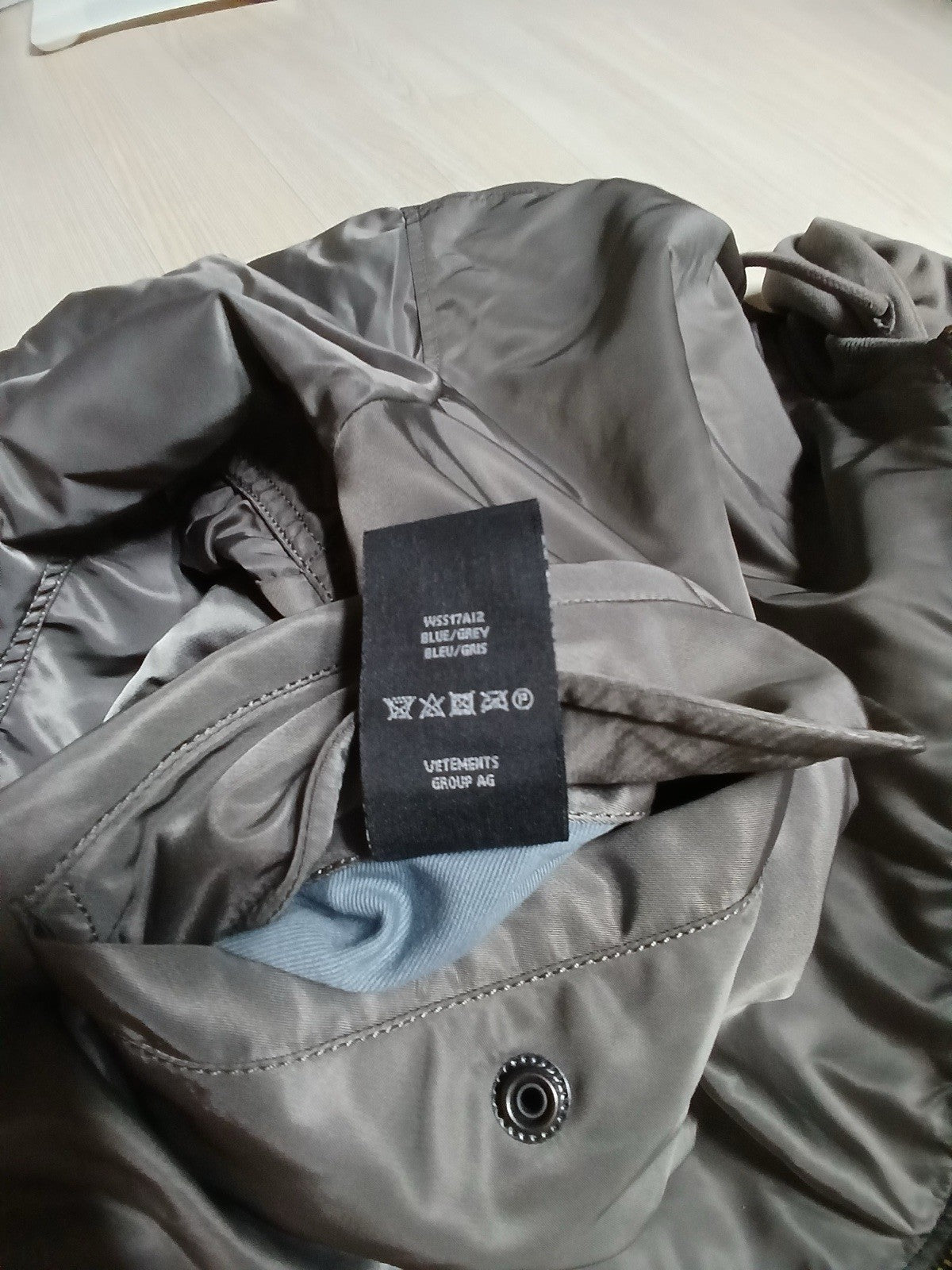 S Vetements alpha ss17 reversible oversized bomber jacket