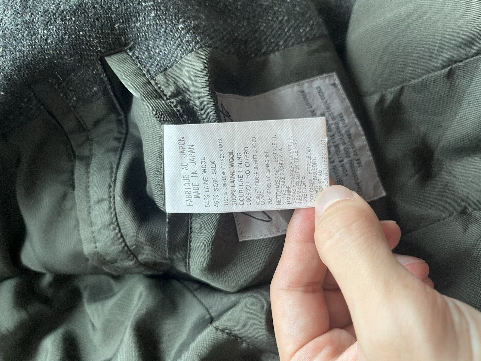 4 Yohji yamamoto wool silk military blazer jacket