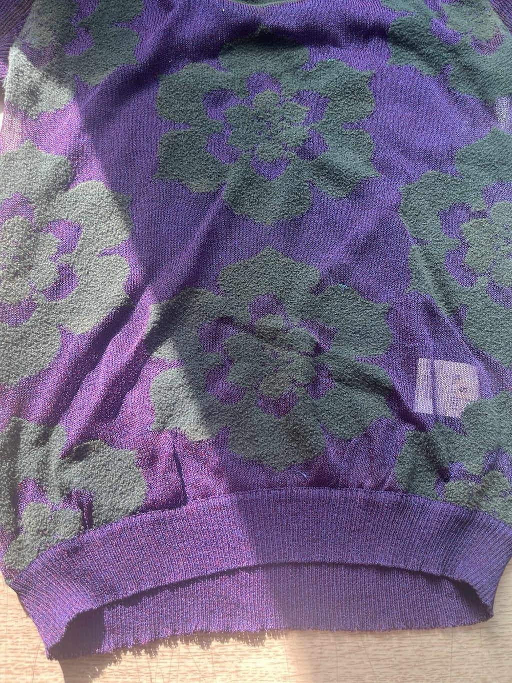 S Vivienne Westwood gold label floral knit power net t shirt