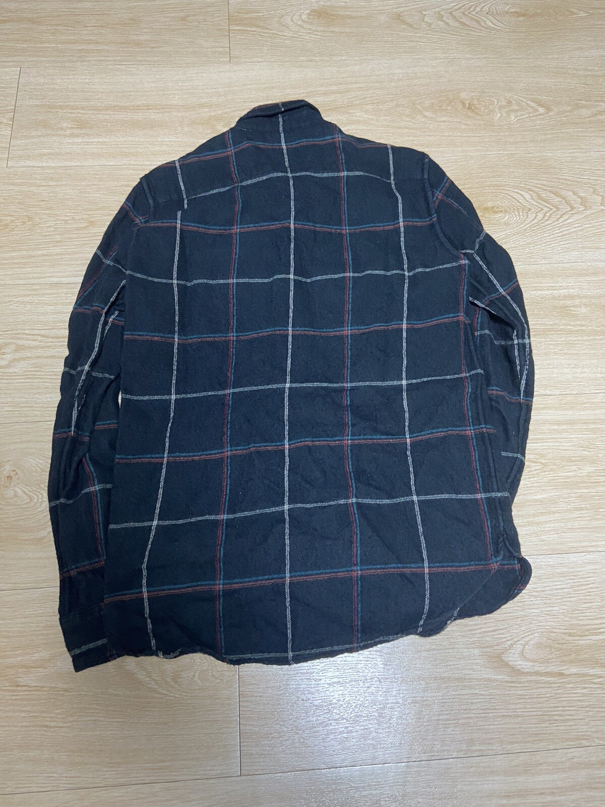 XS Saint Laurent 2018 Black Flannel cotton linen shirt