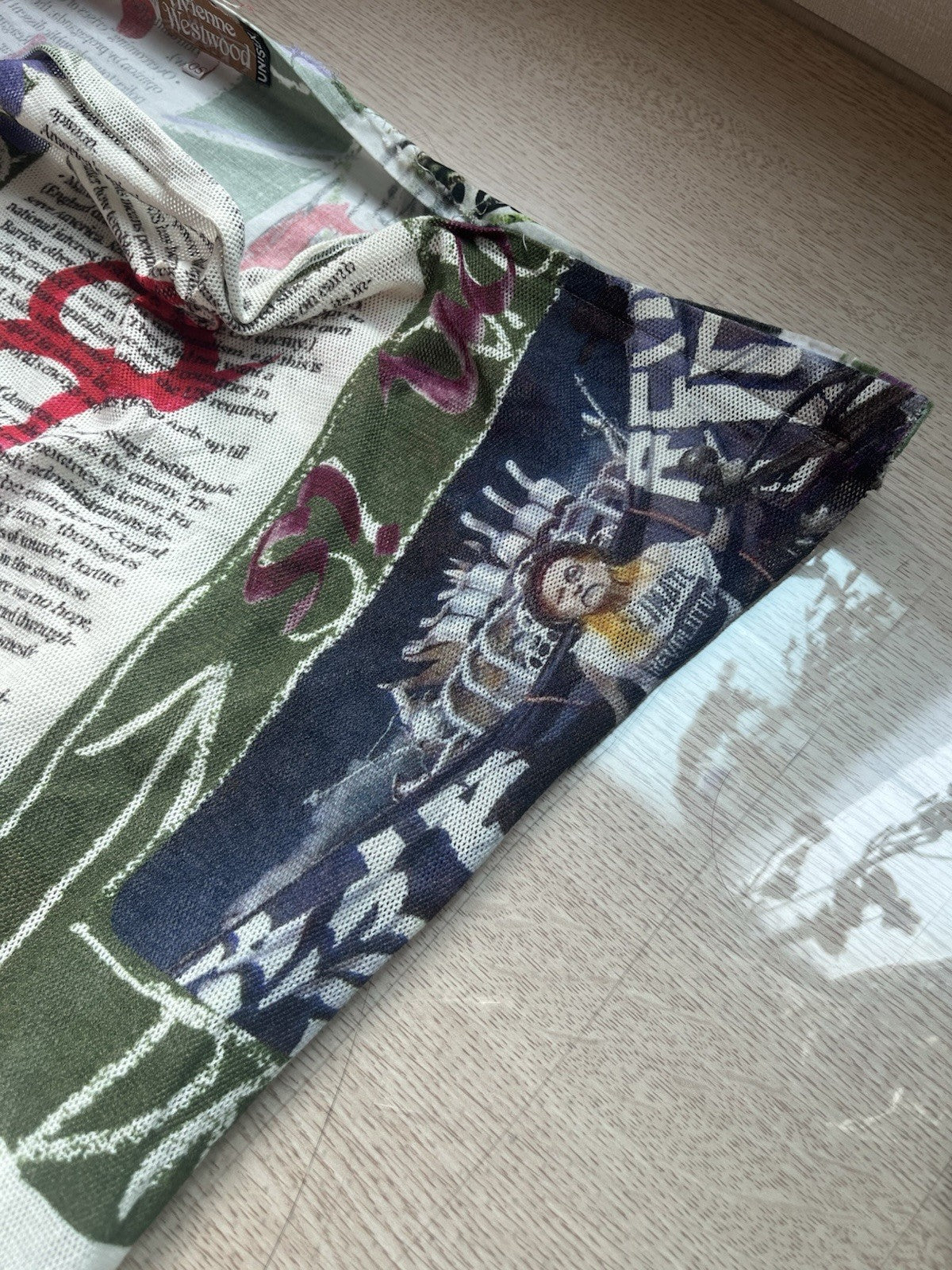 OS Vivienne Westwood gold label raw edge box fit t shirt