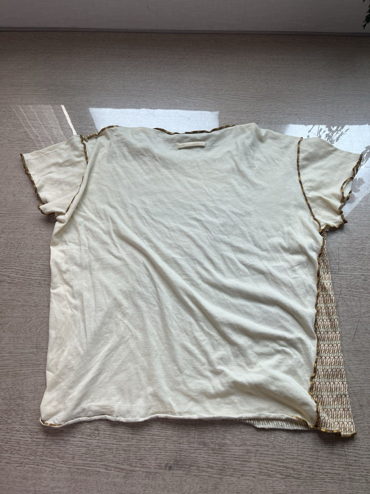 M Jean Paul Gaultier maille 90s 80s Vintage kirin printing T shirt Short Sleeve
