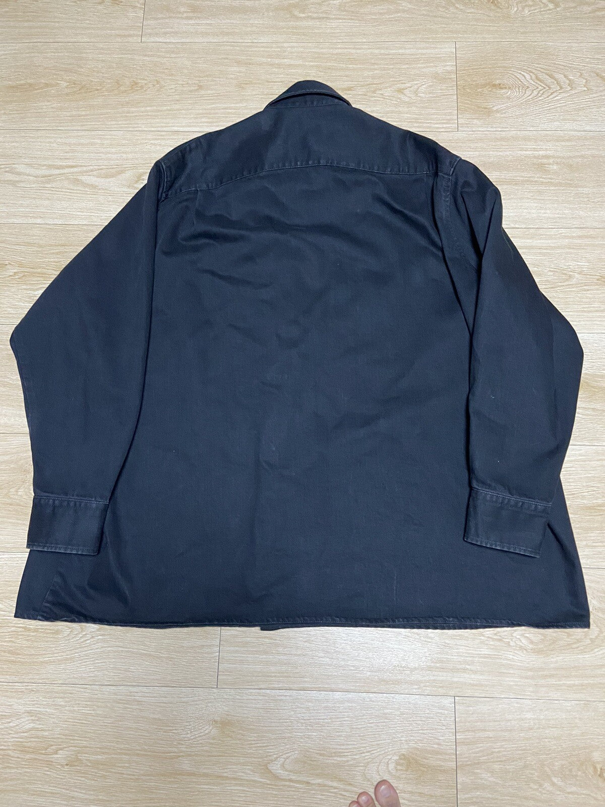 S Raf Simons ss19 oversized Big Fit Double Two patch denim shirt jackrt