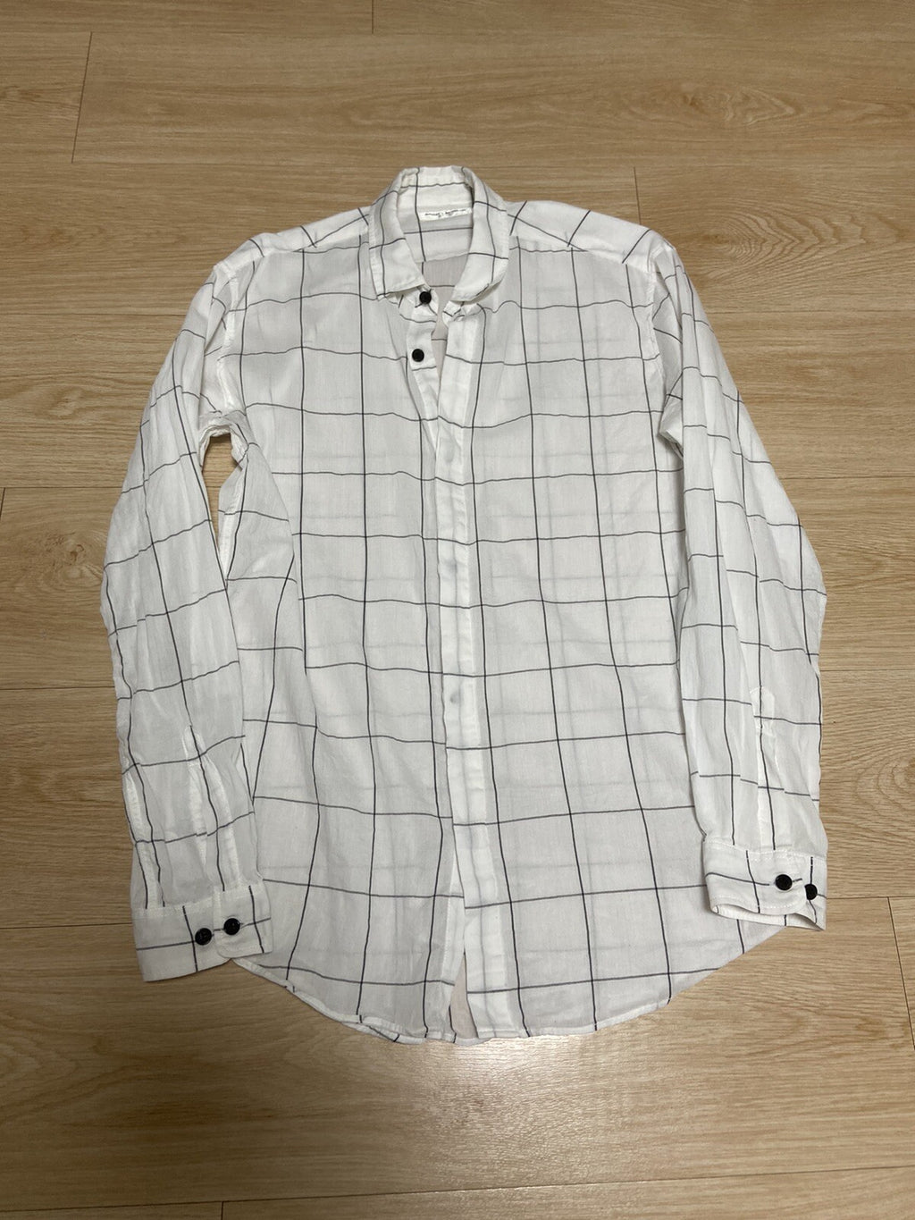 S Saint Laurent 2016 striped white shirt