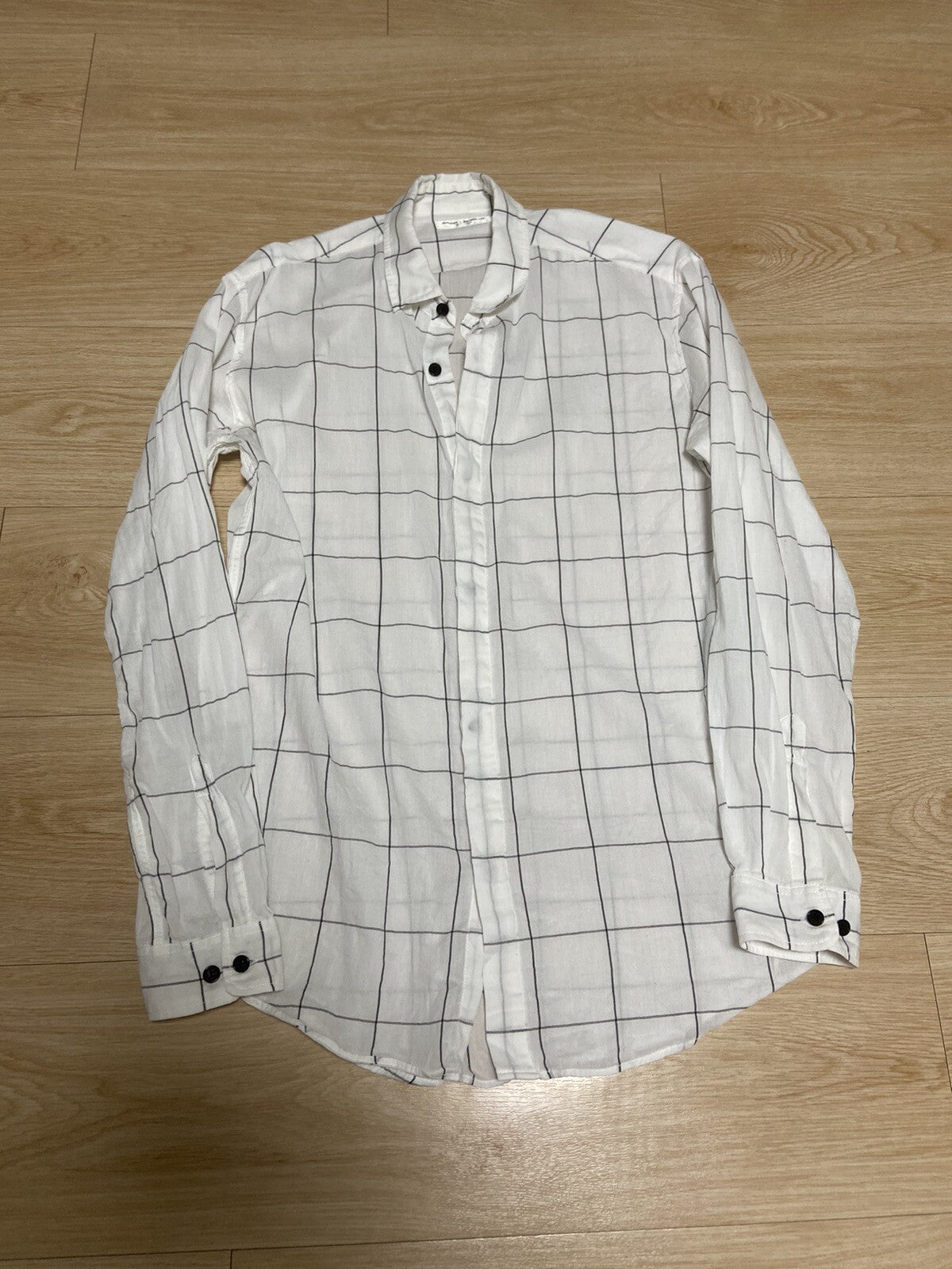 S Saint Laurent 2016 striped white shirt
