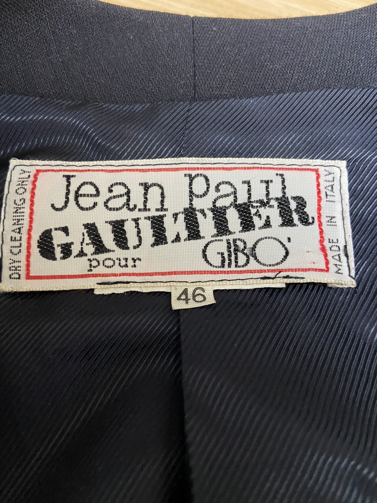 46 Jean Paul Gaultier Gibo vintage shawl lapel blazer jacket