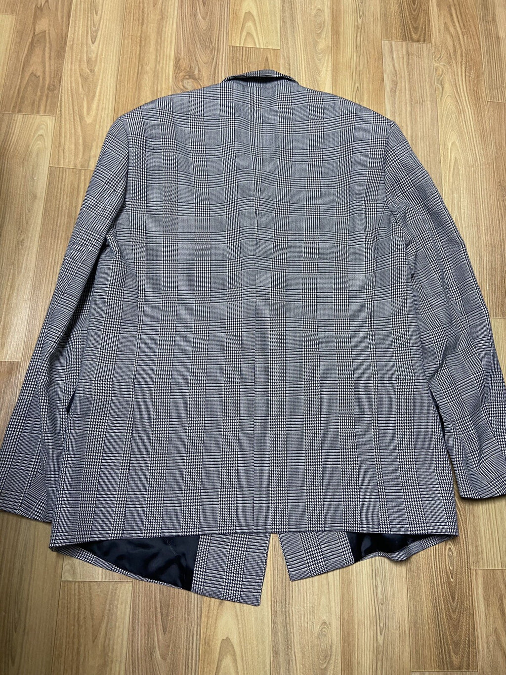 XS Vetements Houndstooth Oversized arm-cutten blazer jacket