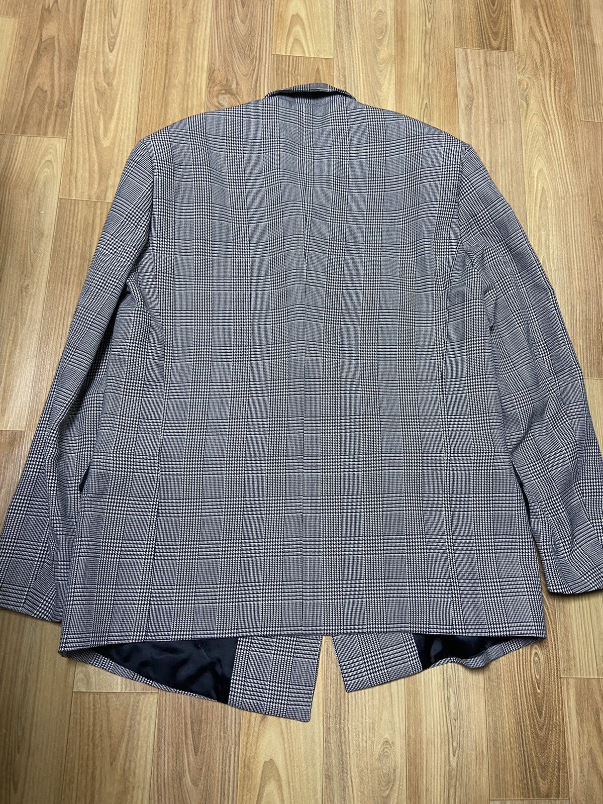 XS Vetements Houndstooth Oversized arm-cutten blazer jacket