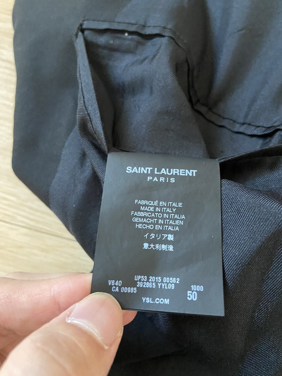 50 Saint Laurent ss15 gold button wool blazer suit